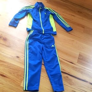 Adidas Blue & Green Track Suit Size 7